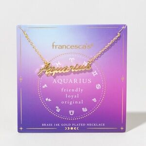 Zodiac Script necklace